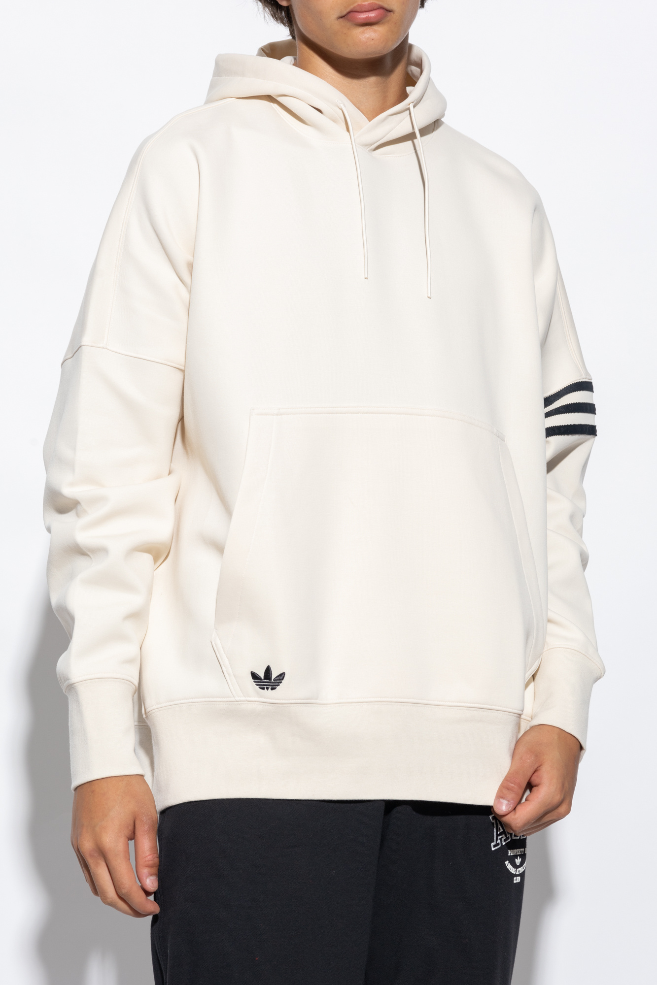 Adidas originals trefoil oversized sweatshirt 2024 in cream